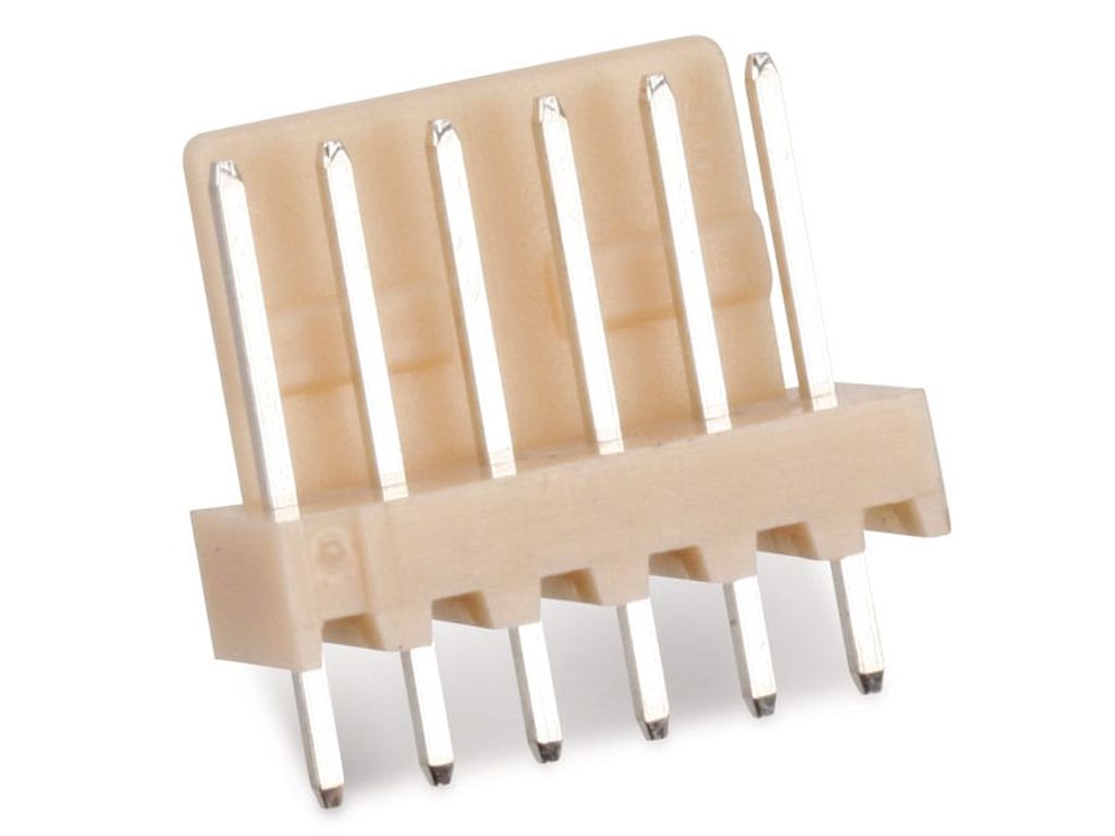 econ connect PSL6G, Stiftleiste 1 x 6, Beige, Messing, Kupfer, Nylon, 1000 V, 10 mΩ, 250 V