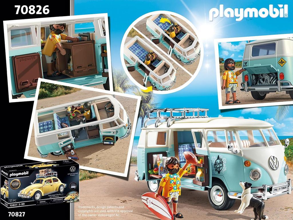 PLAYMOBIL 70826 Autobus kempingowy Volkswagen T1 - edycja
