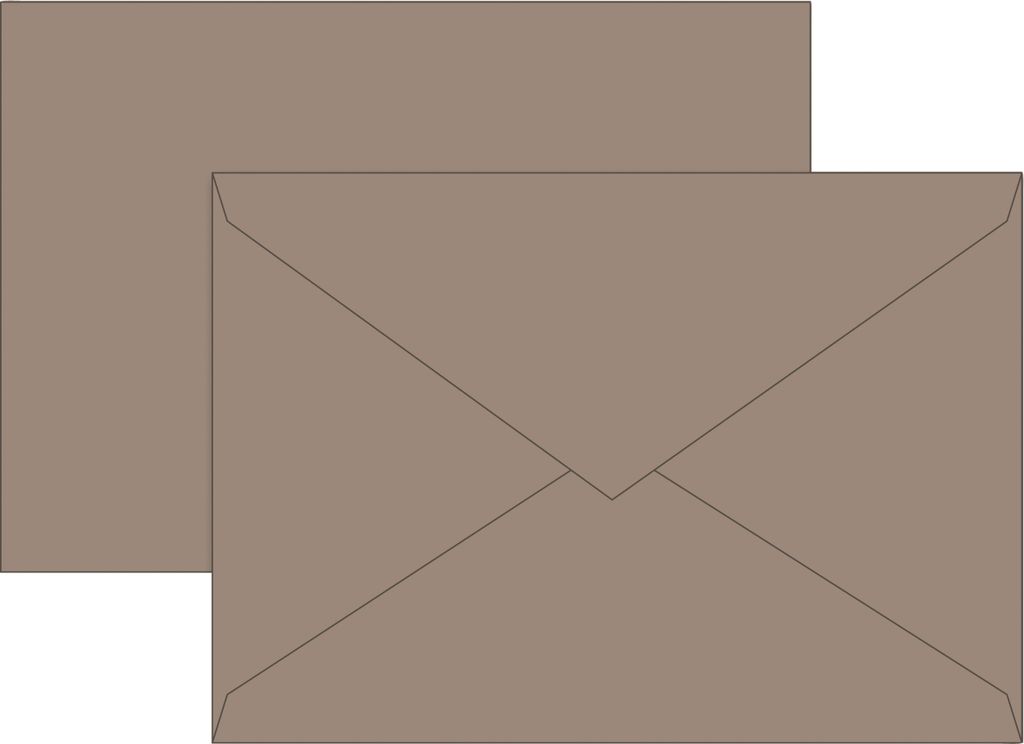 Briefumschläge C5 Nassklebung 80g/qm taupe VE=5x10 Stück