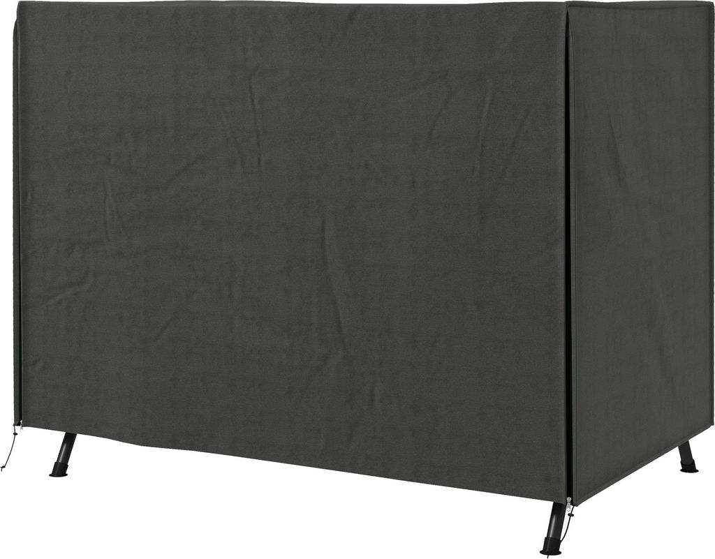 Abdeckung für Gartenschaukel, Schutzhülle für Hollywoodschaukel, Abdeckhaube, wasserfest, 205 x 124 x 164 cm, Dunkelgrau