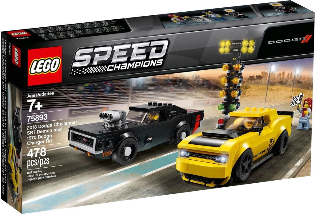 Lego Speed 75893 Dodge Challenger Srt Demon Charge Immagine del prodotto 