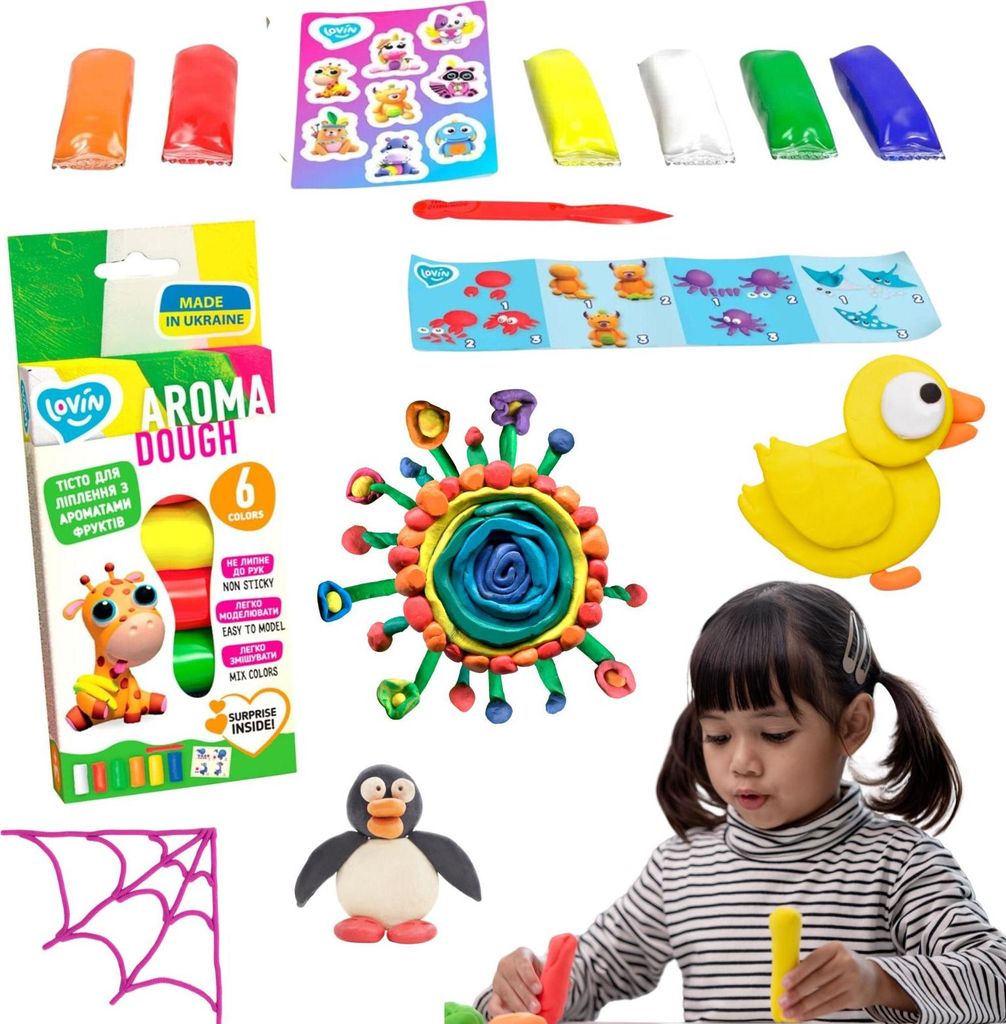 Plastilin-Knete Kreativ-Set 9 Farben 41199