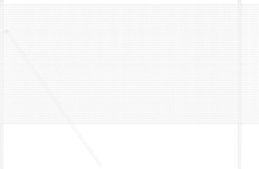 Geschweißter Drahtzaun Silber 1,2 x 10 m
