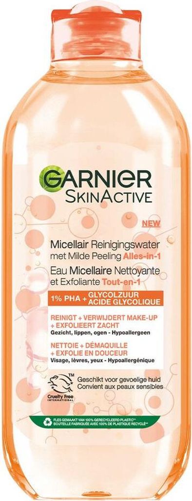Garnier - SkinActive - Mizellen Reinigungswasser - Mildes Peeling - All-in-1 - 400 ml - 1 Stück