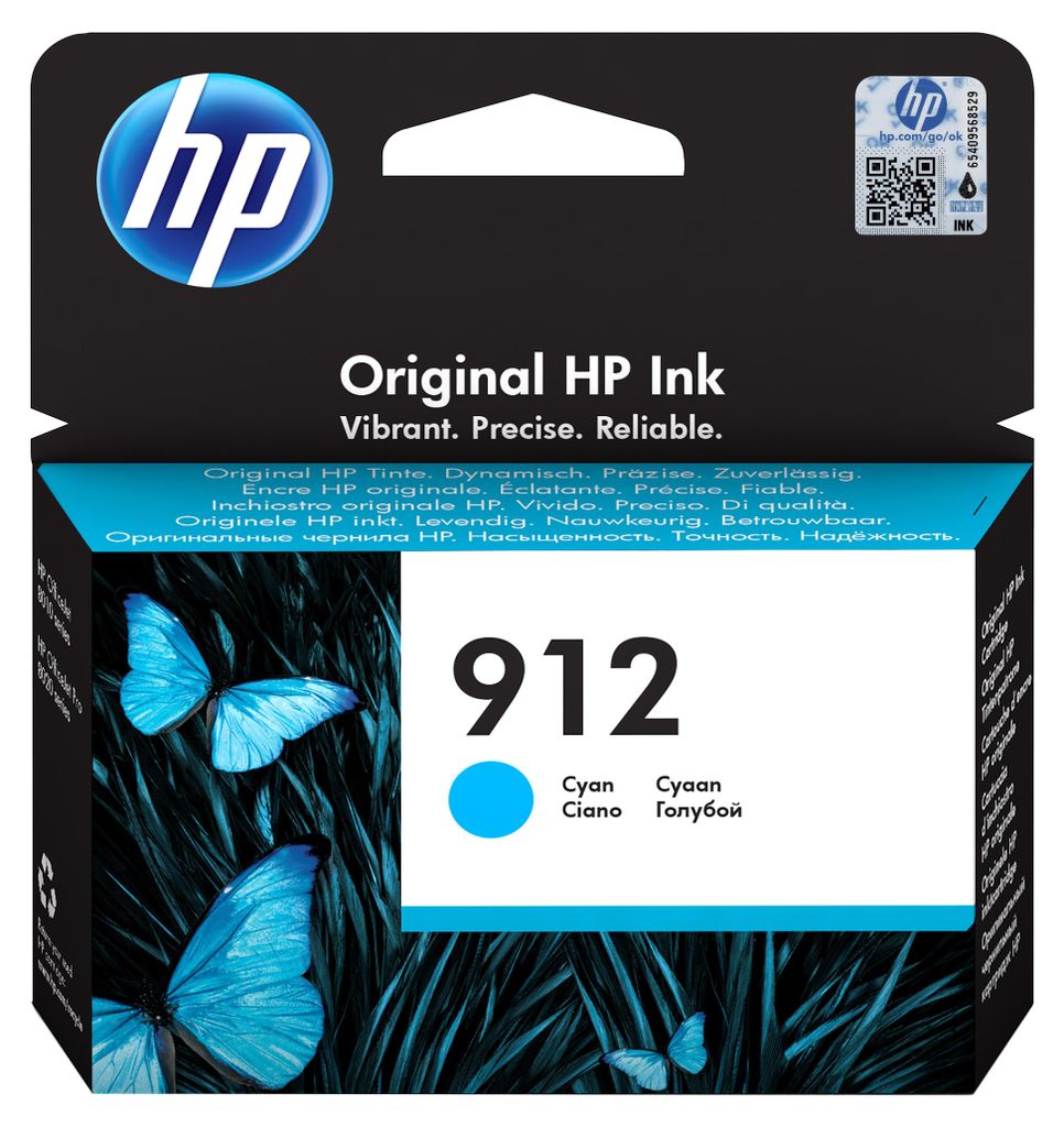 HP 912 Cyan Original Druckerpatrone Obrázok produktu 