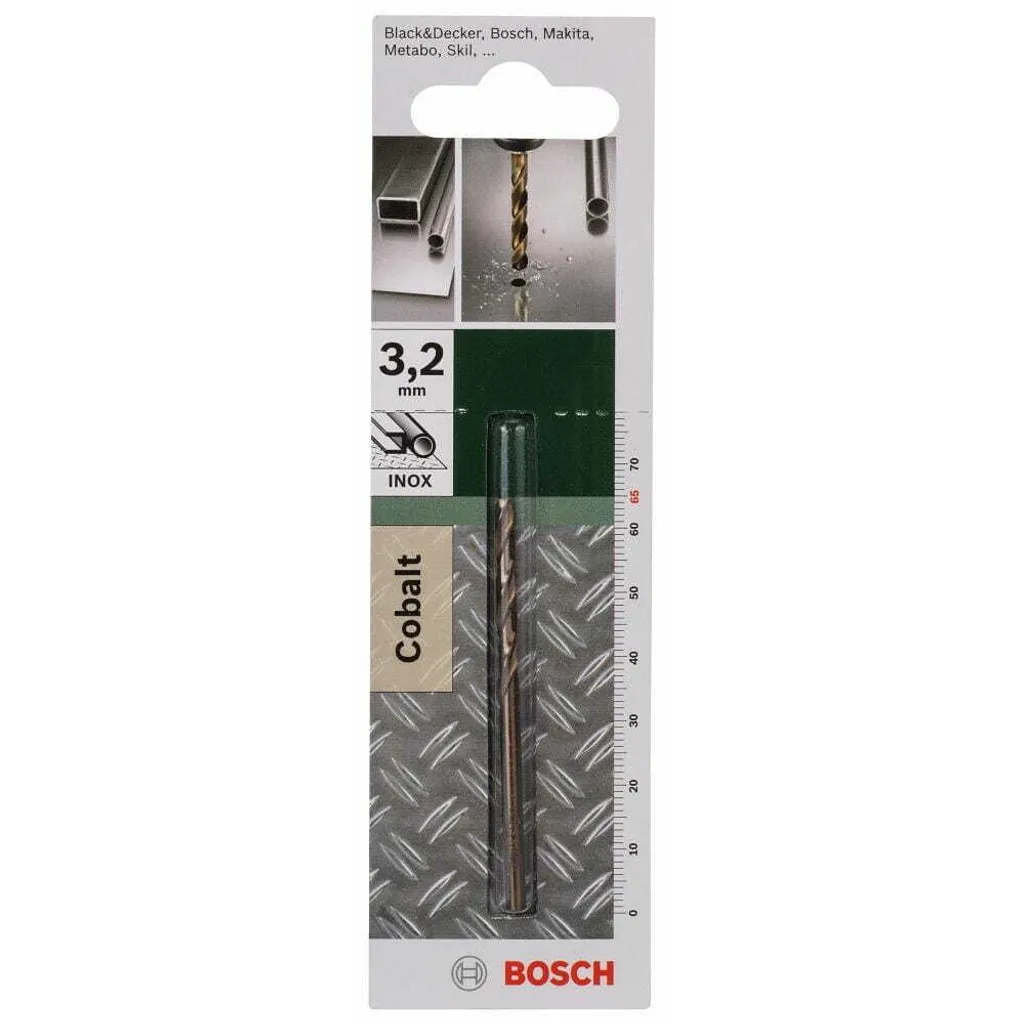Bosch 2609255066 Punta Metallo HSS-Co 3.2x36x65mm DIN 338 Originale