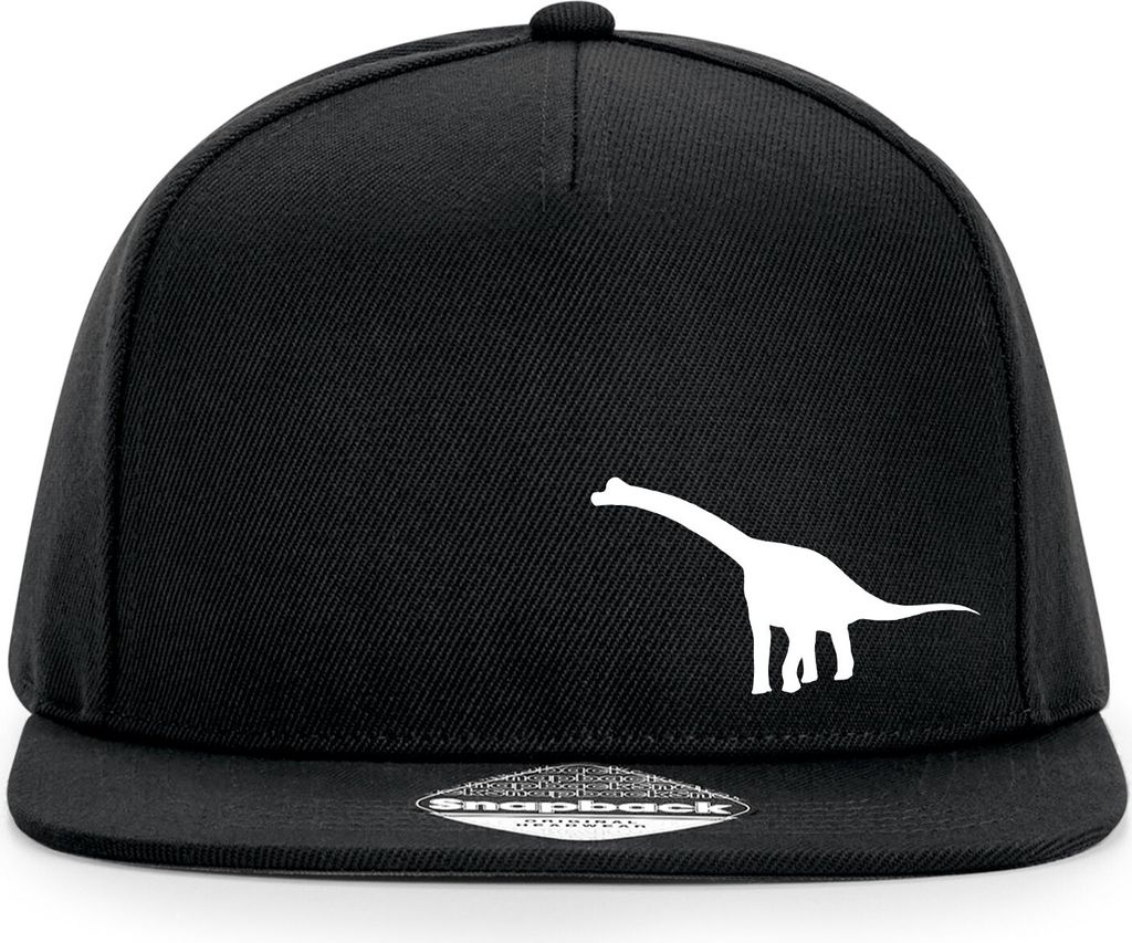 Huuraa Cappy Mütze Brachiosaurus Dinosaurier Black Polyester Snapback Kappe Geschenkidee