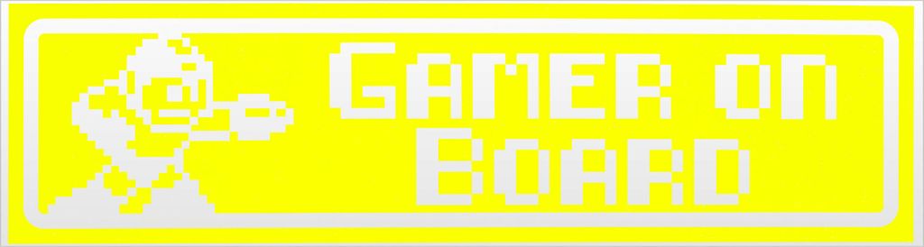 Kiwistar Gamer on Board invertiert Magnetschild Schild magnetisch - 60cm Neongelb - Magnetfolie für Auto PKW Kfz