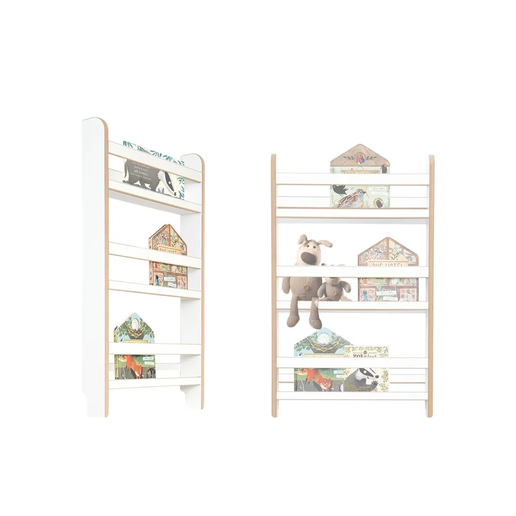 Rangement livres chambre enfant - Petite bibliothèque murale verticale