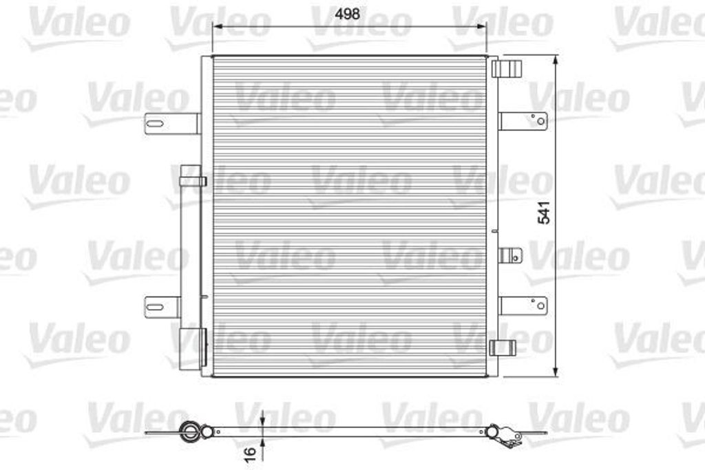 VALEO 815061 Kondensator Klimaanlage Klimakondensator passend für MERCEDES-BENZ ATEGO