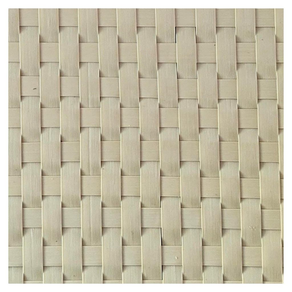 Rattan Sichtschutzstreifen | Robustes Design | PE Sichtschutz für Doppelstabmatten UV-beständig | Zaunblende Germany Beige 2,55m