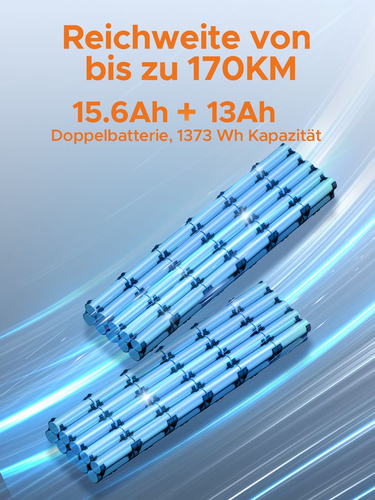 ENGWE E-Bike MTB mit einem Akku/ 2 Akkus, 48V 15.6Ah Akku Produktbild 3