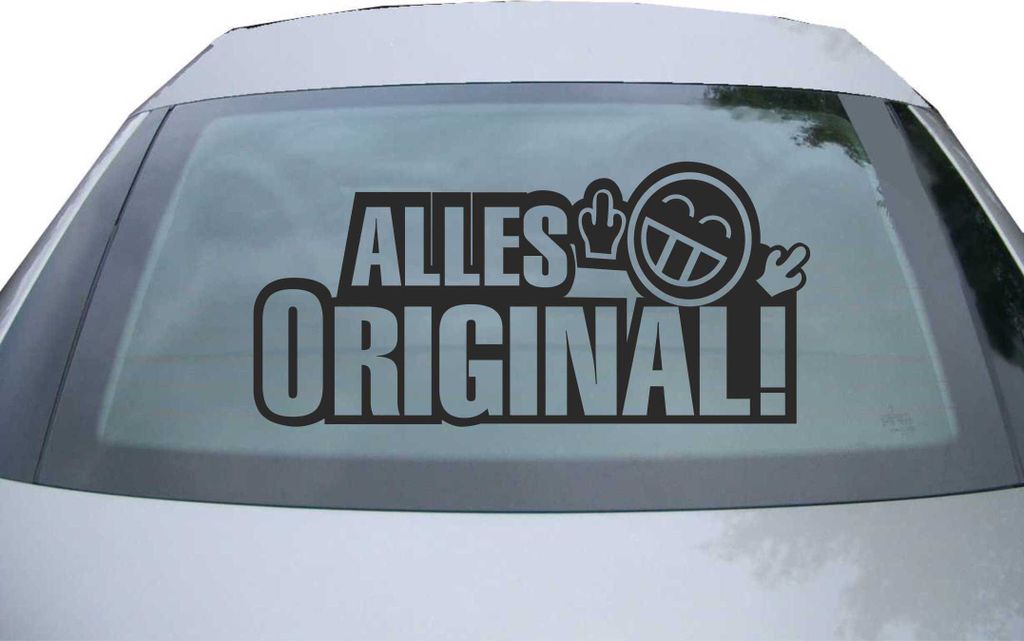 Indigos UG - Aufkleber Heckscheibe & Motorklappe DE6090 - schwarz - 600x1266 mm - alles original! - Auto Scheiben Fenster Heckklappe Tuning Racing ...