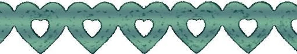 Dentelle adhésive argentée cœurs pour scrapbooking et carterie 2m Heyda
