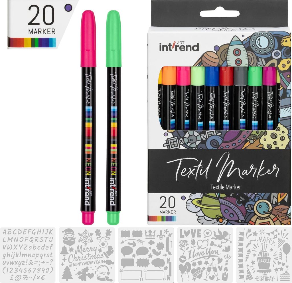 int!rend Textilstifte waschmaschinenfest 25er Set - Produktbild 