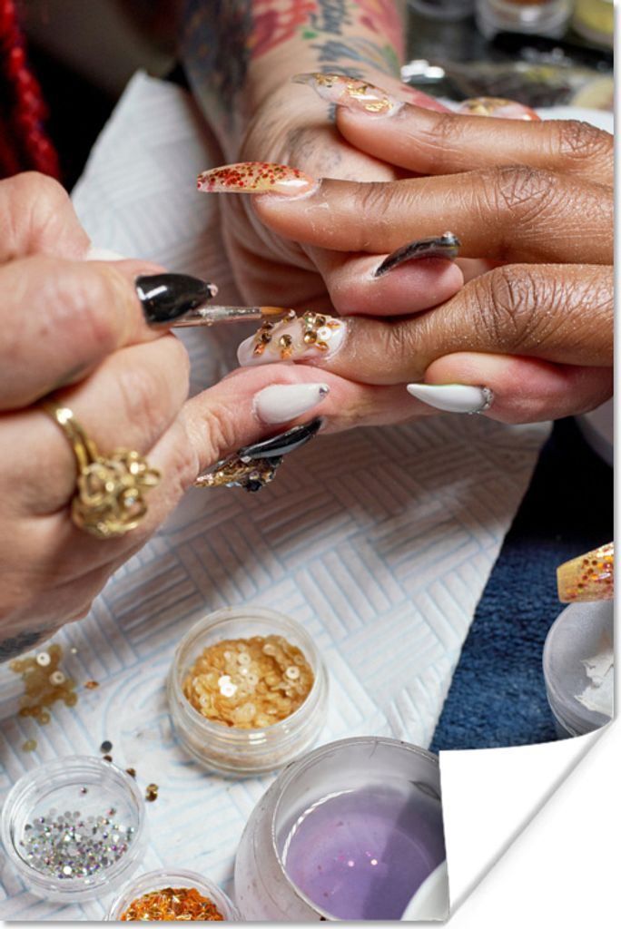 MuchoWow Poster Nagelstudio 20x30 cm - Papierdruck