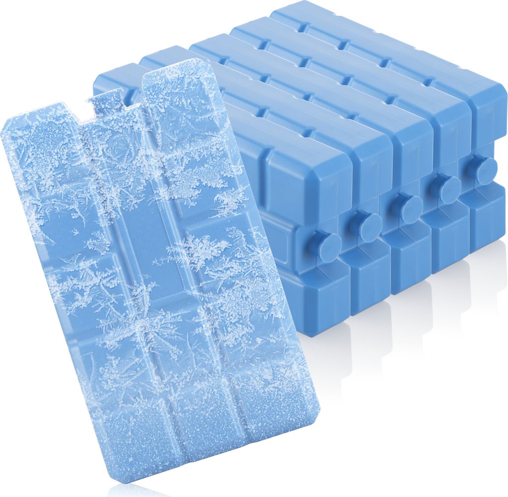 com-four 6x Big Pack Kühlakku in blau - Kühlelemente für Kühlbox und Kühltasche - Kühlakkus für Haushalt und Freizeit