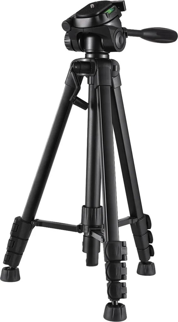 150 cm/59 pollici cavalletto portatile per fotocamera in lega di alluminio, fotografia, viaggi, capacità di carico di 3 kg con maniglia operativa, borsa per il trasporto per vlog, live streaming, registrazione video