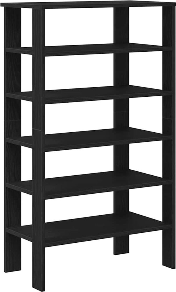 Schuhregal Schwarz 61x32x105 cm Holzwerkstoff