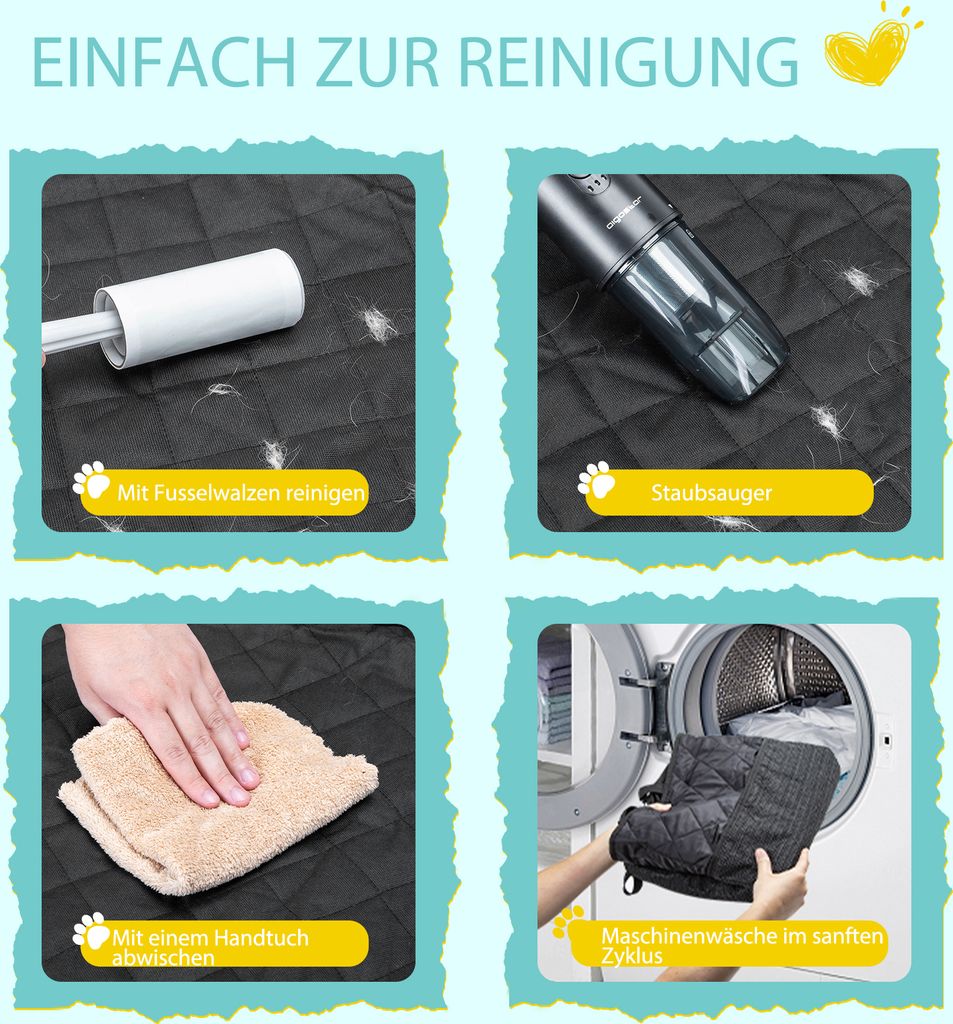 Hundedecke Auto Rückbank Wasserdicht, Rückbankschoner für Produktbild 6