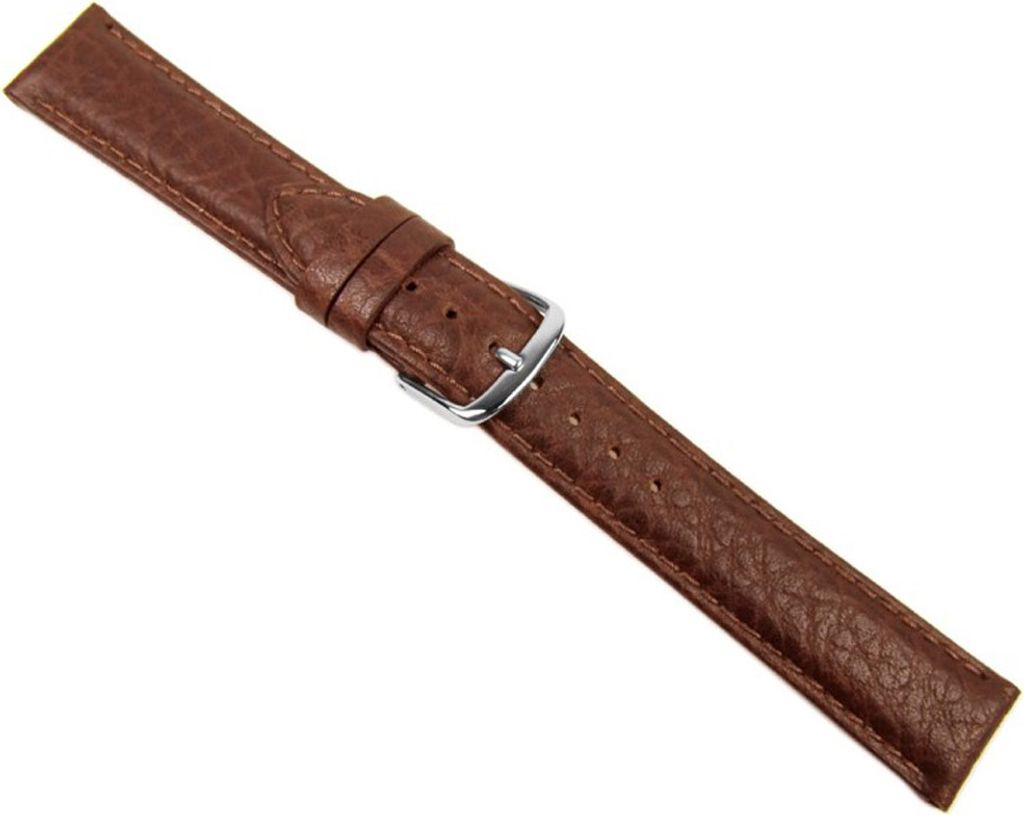 Uhrenarmband Kalbsleder Matt Braun Honig Herzog 20618S, Stegbreite:12mm