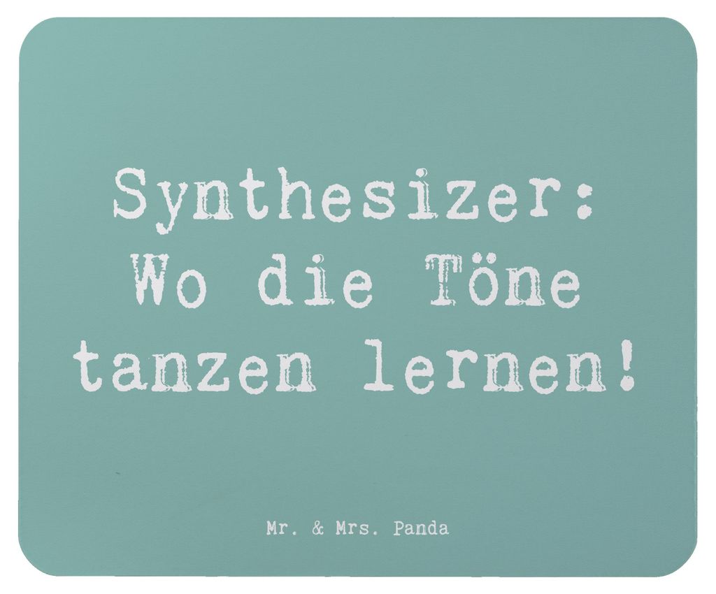 Mr. & Mrs. Panda Mauspad Spruch Synthesizer Tanz - Meeresbrise - Geschenk, Musik, Mousepad, computer, computermatte, Töne, Instrument, Lernen, Tan...