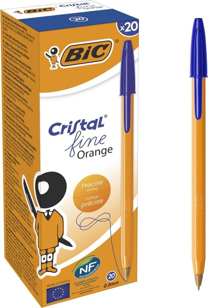 BIC 8099221, Clip, Stick-Kugelschreiber, Blau, 20 Stück(e) Produktbild 