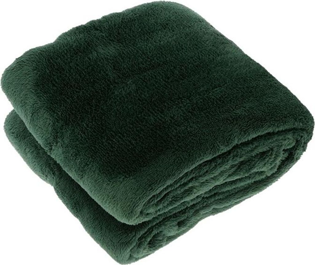Unique Living Plaid/Decke Justin - dunkelgrun - 150 x 200 Produktbild 