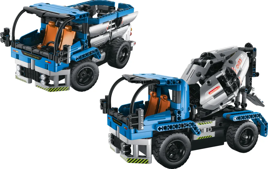 Véhicule de chantier RC 2in1 : Camion toupie à construire de 26cm