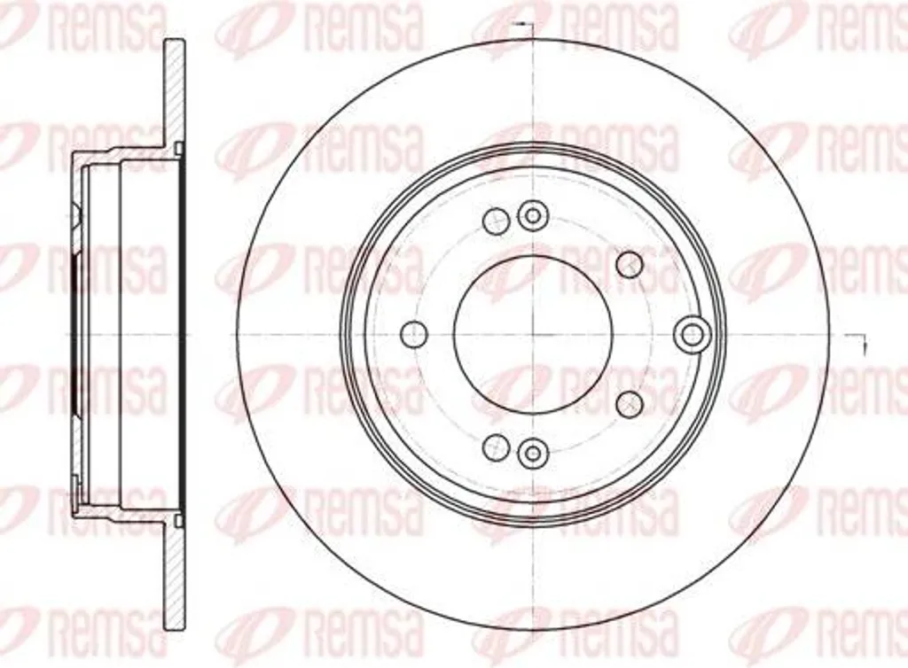 Disque de frein anticorrosion REMSA pour berline Sonata