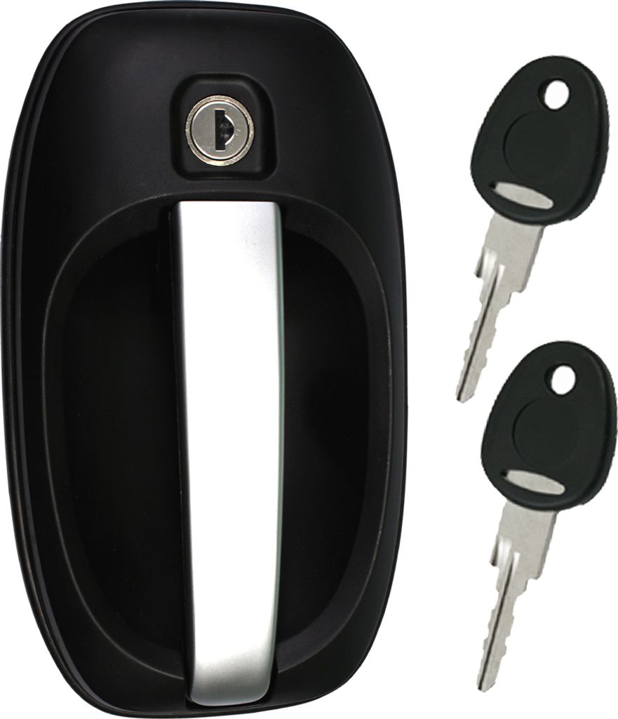 FAP M1 Außenschloss Türschloss Schloss Wohnwagen Wohnmobil Caravan silber schwarz