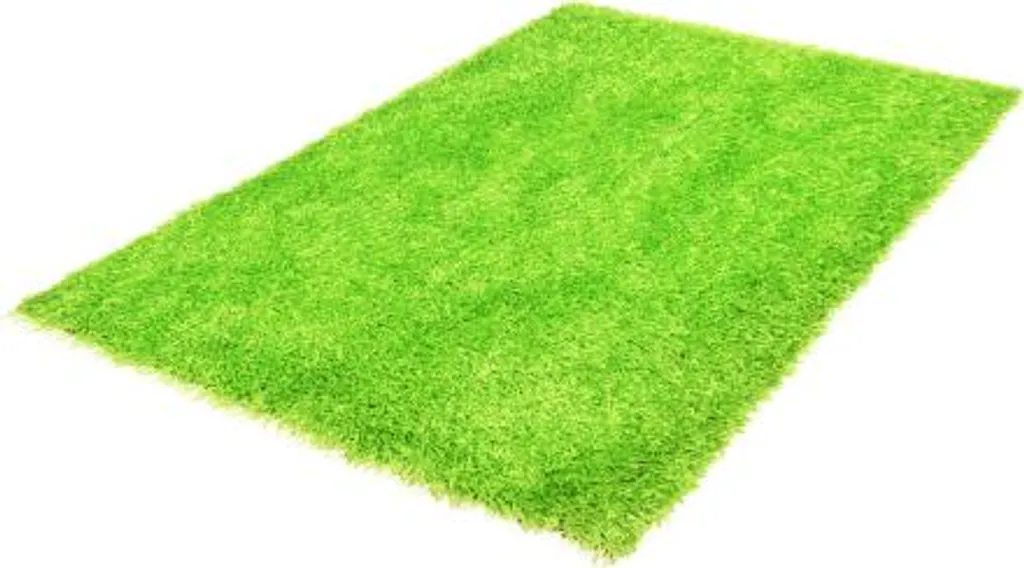 Tapis isolant phonique vert shaggy Spaghetti 05 grande taille