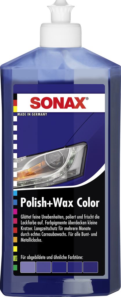 SONAX Polish & Wax Color NanoPro blau 500 ml Produktbild 