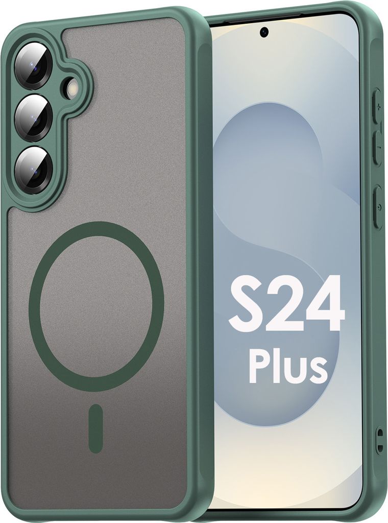 Handyhülle für Samsung Galaxy S24 Plus Matt Case Schutzhülle Kratzfest Passgenau Grün