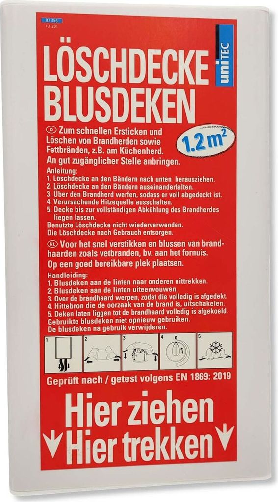 SAINUOD Feuerlöschdecke Notfall für Küche, Unterdrückung schwer SAINUOD Feuerlöschdecke Notfall für Küche, Unterdrückung schwer