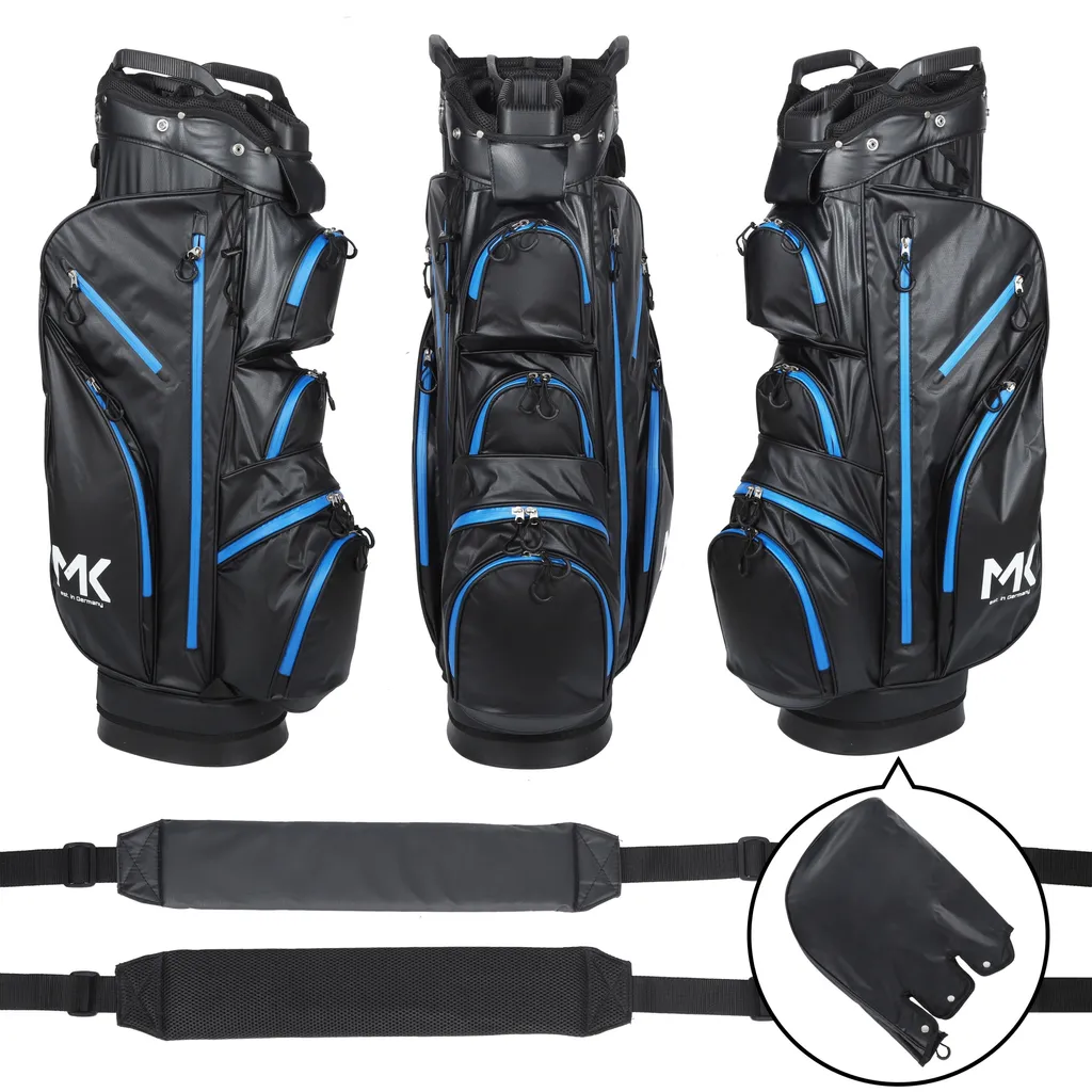 MK Golf Solid Tour Trolleybag Bleu - Sac de golf chariot imperméable - 4