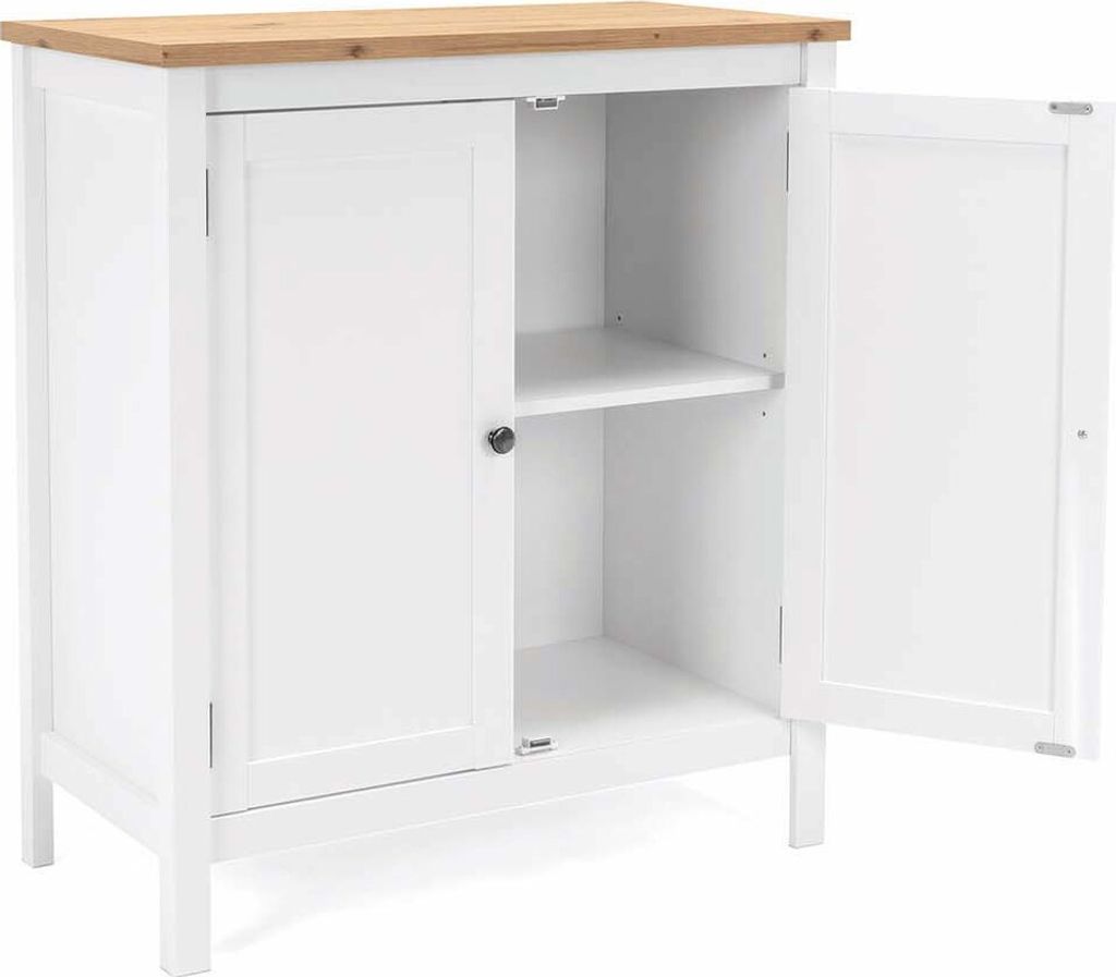 Finori Kommode Bergen 1 Weiß und Handwerkliche Eiche Produktbild 11
