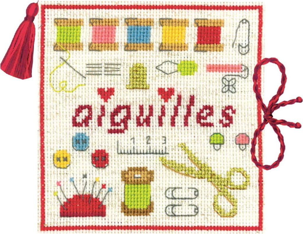 Le Bonheur des Dames Nadeletui Kreuzstich Stickpackung "Fashion", Zählmuster, 10,5x10,5cm