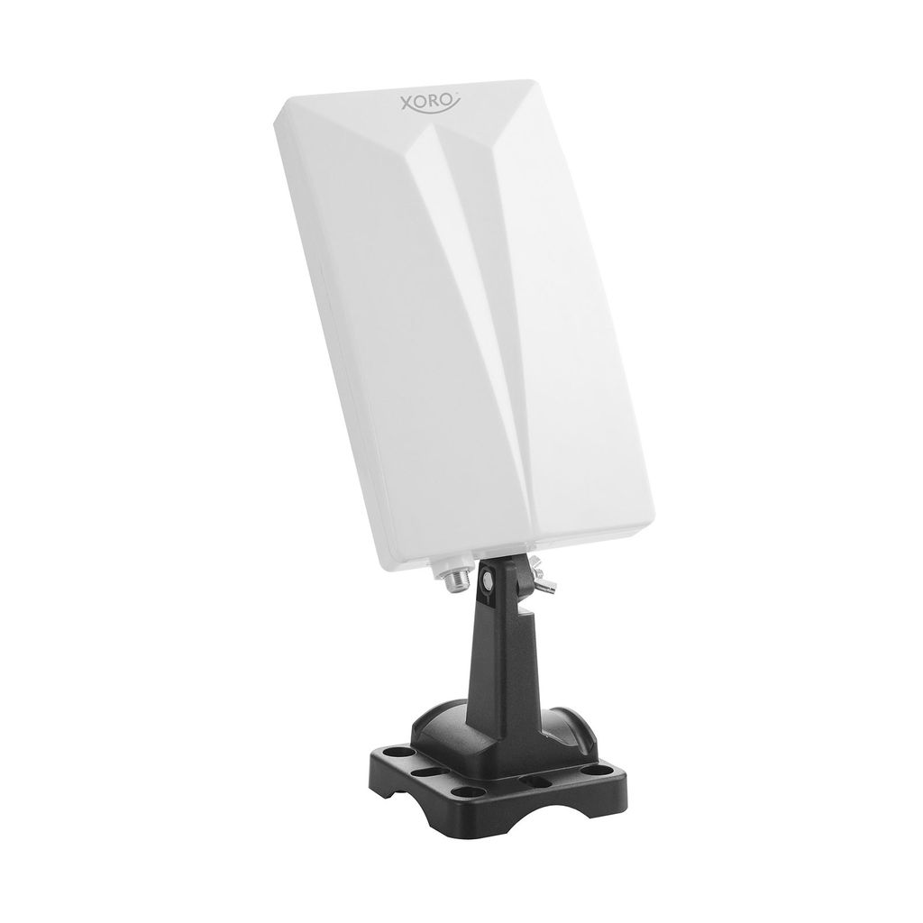 XORO HAN 600 - DVB-T2 aktive Kombo Antenne - mit eingebautem Verstärker - LTE Weiss, Farbe:Weiß