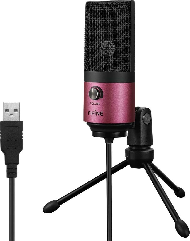 FIFINE Microphone USB, PC à condensateur, avec support, Image du produit 
