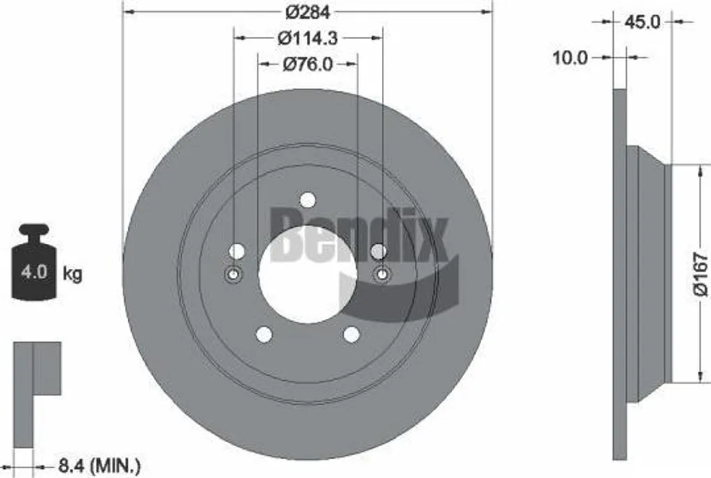 Éliminez les vibrations au freinage avec le disque BENDIX BDS1967