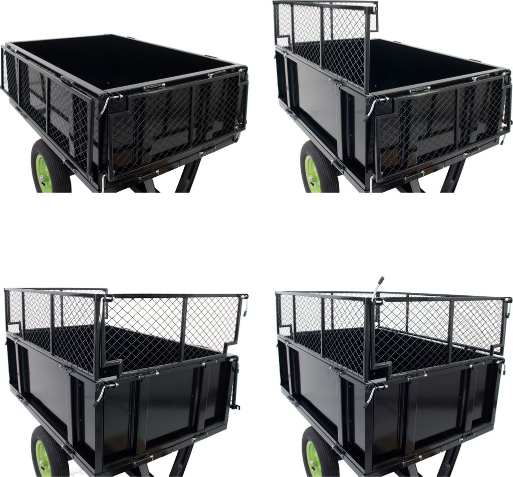 Rasentraktor Anhänger Kippanhänger 300 kg kippbar mit Produktbild 11
