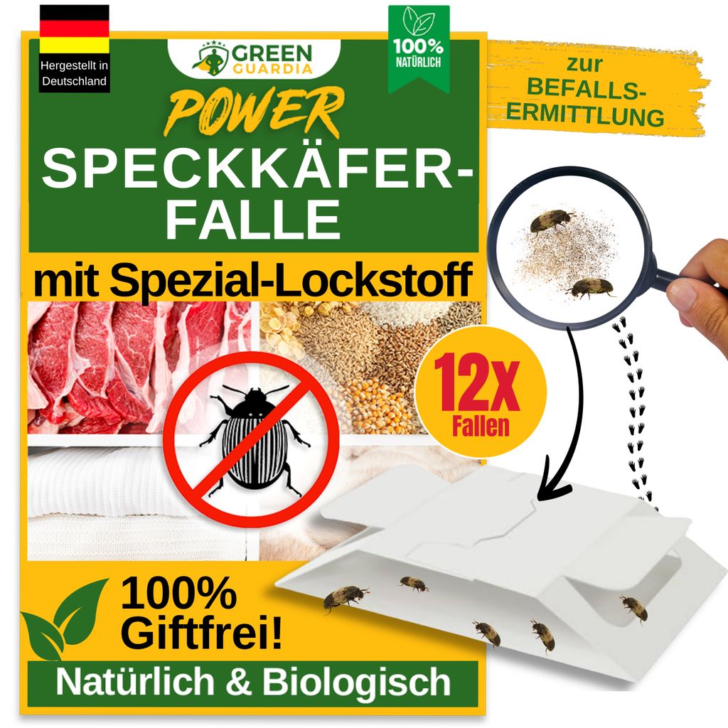 Green Guardia Speckkäfer Falle mit Spezial-Lockstoff - 12x Produktbild 