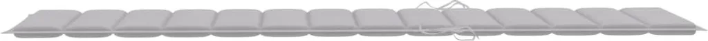 vidaXL Coprilettino Grigio 200x50x3 cm: Comfort Oxford per Esterni - 11