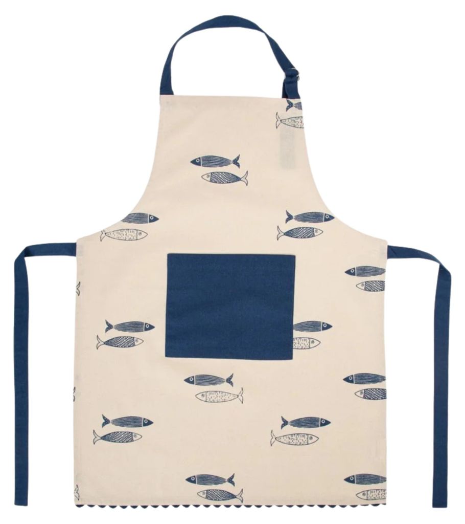 HOMLA NILGI Baumwollschürze mit nautischem Motiv 60x80cm