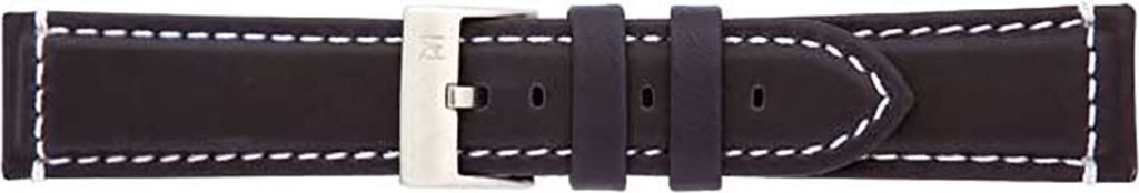 Uhrenarmband Piero Magli LEDER blau NAHT weiß 22mm 15150902 NEU