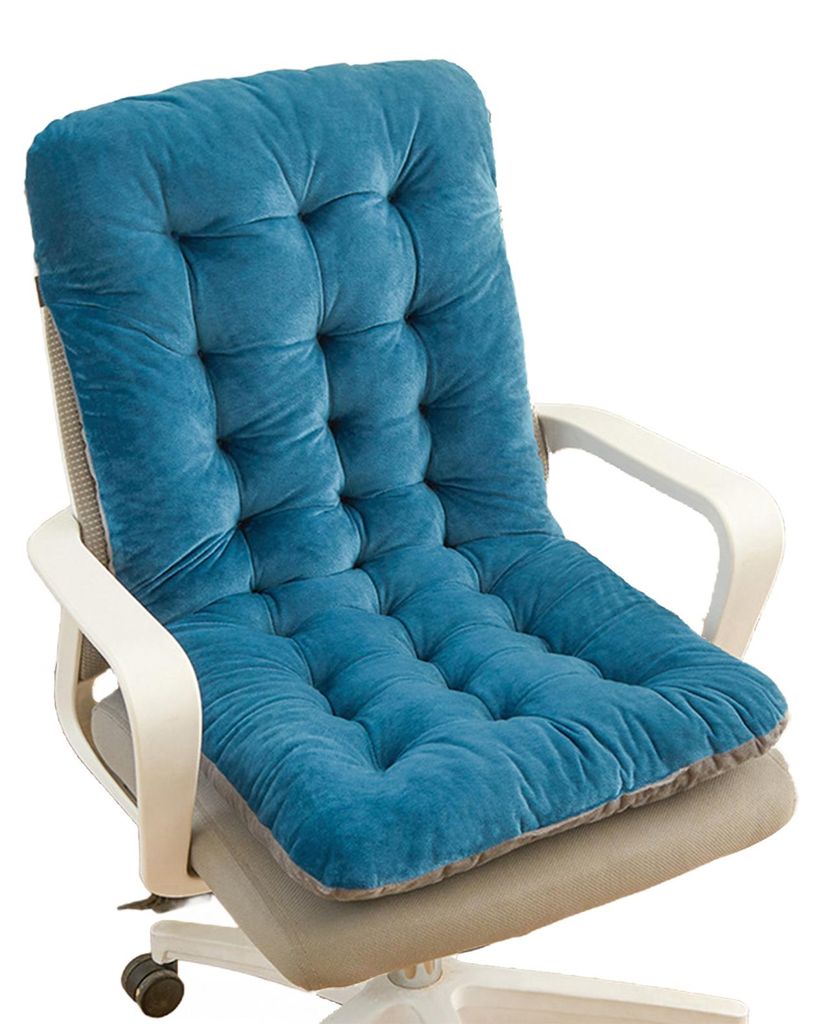 Stuhlkissen mit abnehmbarem, waschbarem Bezug, dicker, hochelastischer Füllung, integriertem Design und ergonomischem Sitzkissen