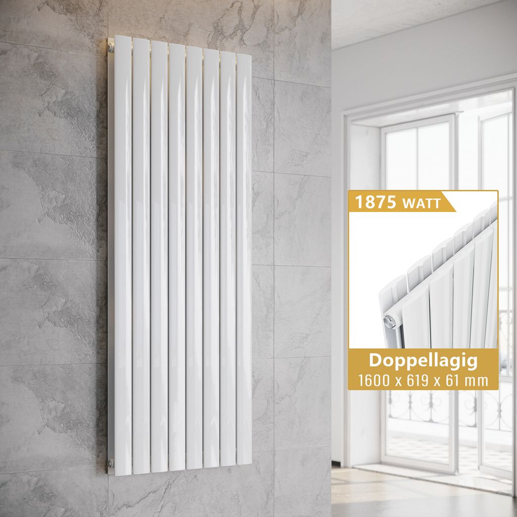 SONNI Verticale radiator, designpaneelradiator, Productafbeelding 