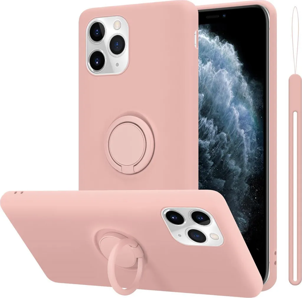 Custodia TPU iPhone 11 Pro Max Cadorabo Rosa - Protezione Antiurto