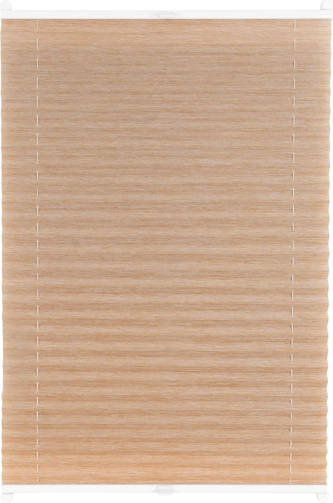 Plissee auf Maß Fair Reflex Klemmfix ohne Bohren Farbe: Hellbraun, Größe: B): 71-80 cm, H): 201-250 cm